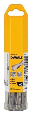 DEWALT Zestaw WIERTEŁ SDS 6cz.