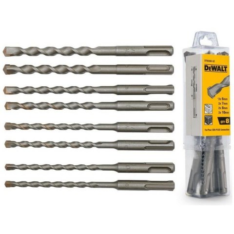 DEWALT Zestaw WIERTEŁ SDS 8cz.