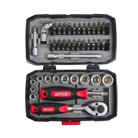 AWTOOLS Zestaw Klucz y 38el. 1/4" BLACK LINE
