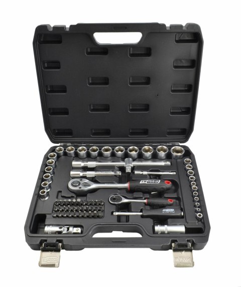 AWTOOLS Zestaw Klucz y 72el 1/2" / 1/4" BLACK LINE