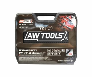 AWTOOLS Zestaw Klucz y 72el 1/2" / 1/4" BLACK LINE