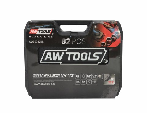 AWTOOLS Zestaw Klucz y 82el 1/2" / 1/4"