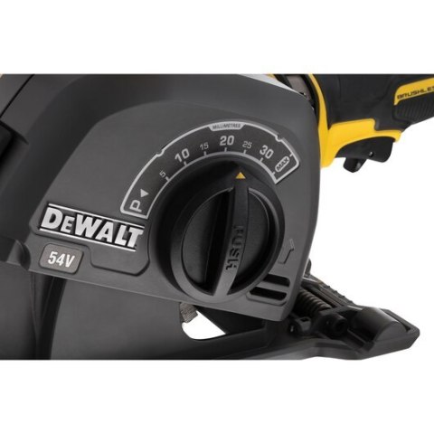 DEWALT akumulatorowaBruzdownica 54V XR FLEXVOLT 125MM 2*6.0AH