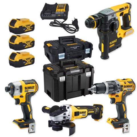 DEWALT Zestaw COMBO 18V DCG405+DCH273+DCD796+DCF887+3*5.0AH TSTAK