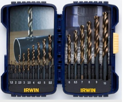 IRWIN Zestaw 15szt. TURBOMAX 1.5mm, 2mm, 2.5mm, 3mm, 3.5mm, 4mm, 4.5mm, 5mm, 5.5mm, 6mm, 6.5mm, 7mm, 8mm, 9mm, 10mm