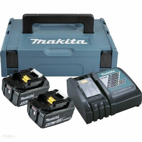 MAKITA Zestaw ZASILAJĄCY 18V 2x5,0Ah (BL1850Bx2+DC18RC) MAKPAC