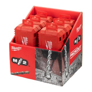 MILWAUKEE Wiertło SDS PLUS M2 KPL.10szt /5-6-6x110mm - 6-6-8-8-10-12-14x160mm/