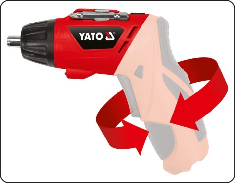 YATO Wkrętak Akumulatorowy 3.6V 1.3 AH